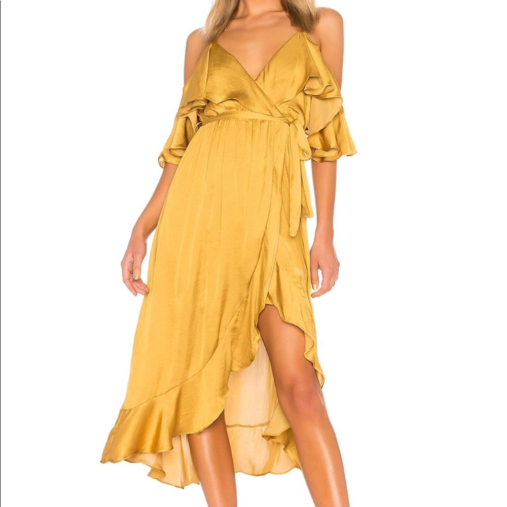 Bardot Wrap Dress from Revolve